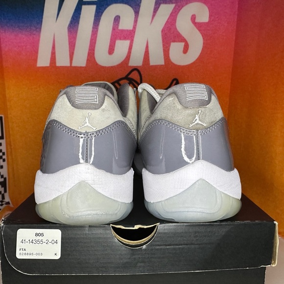 Jordan 11 Retro Low Cool Grey Size 11.5M Pre-loved - Picture 6 of 7
